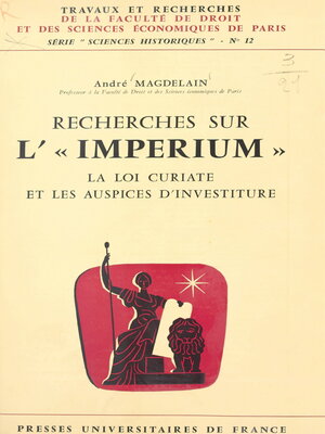 cover image of Recherches sur l'Imperium, la loi curiate et les auspices d'investiture
